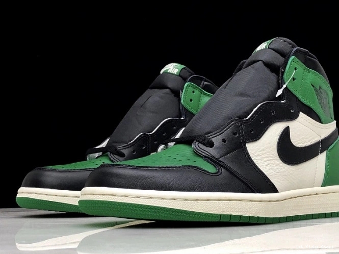 1st Kicks Jordan High OG 1 NRG Sail-Black 555088-302 Green Pine Air 0717
